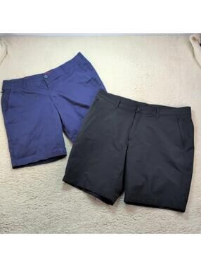 Under Armour Men’s Golf Shorts Size 40 Charcoal Performance Flat Front Lot of 2